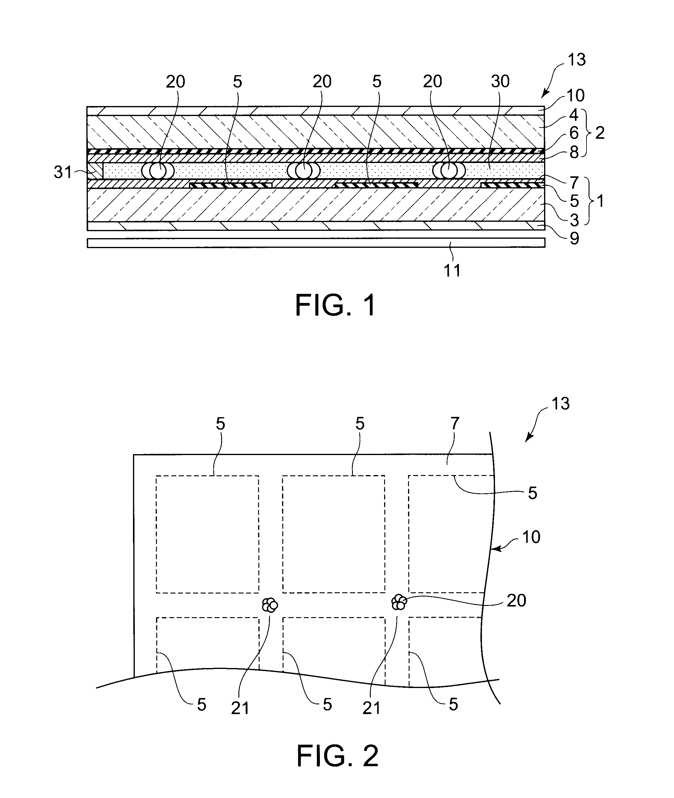 Display device provided with spacer particles and method of manufacturing the same