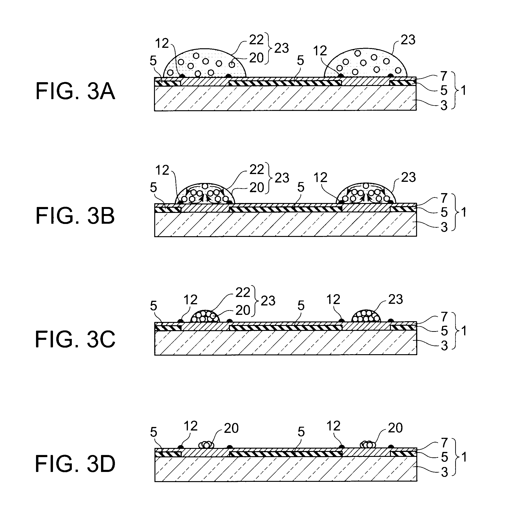 Display device provided with spacer particles and method of manufacturing the same