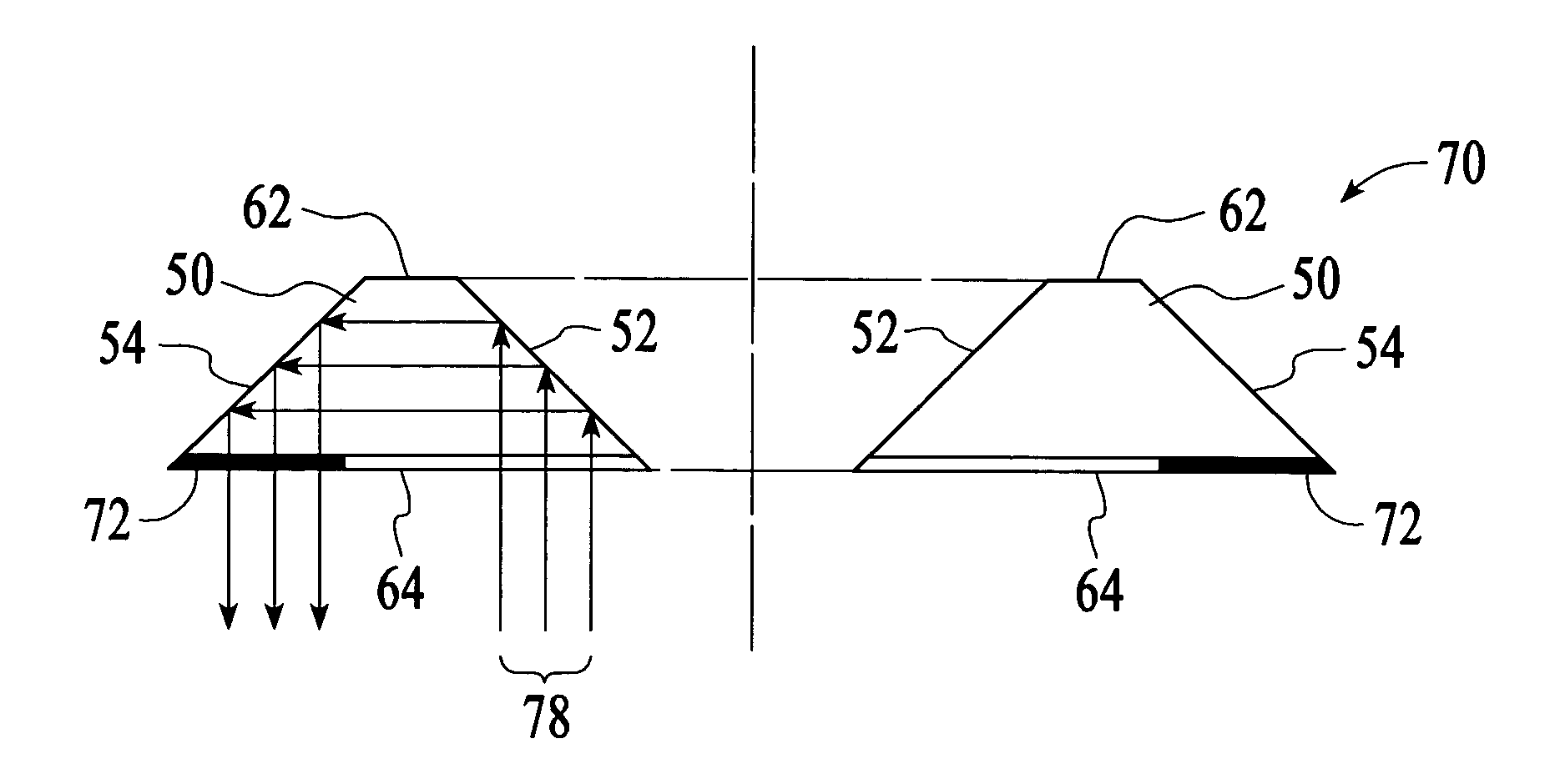 Optical encoding that utilizes total internal reflection