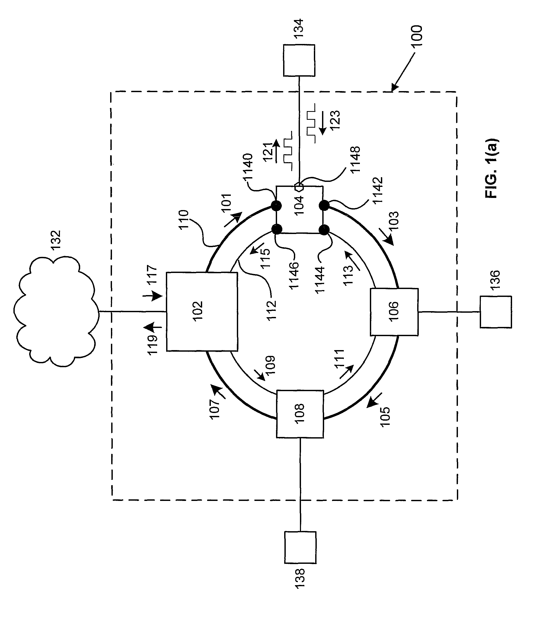 Orthogonal frequency division multiple access based optical ring network