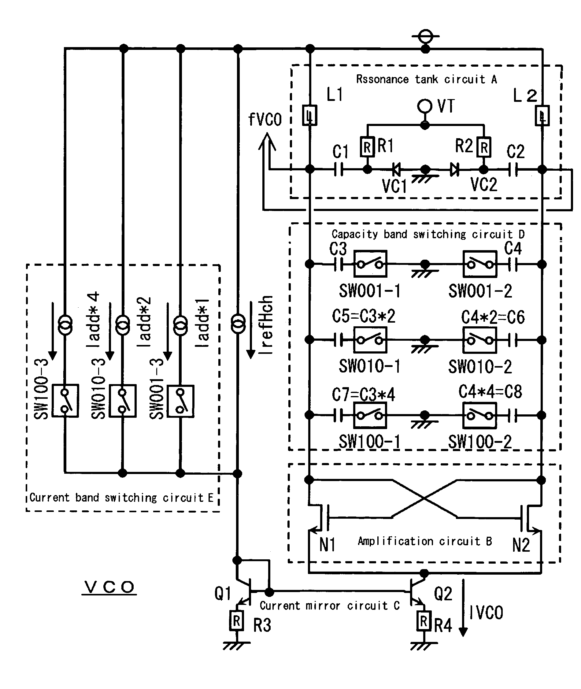 Voltage controlled oscillator and semiconductor integrated circuit for communication