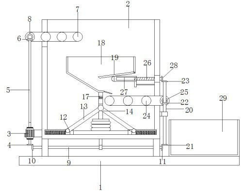 Material weighing device based on coal conveying system