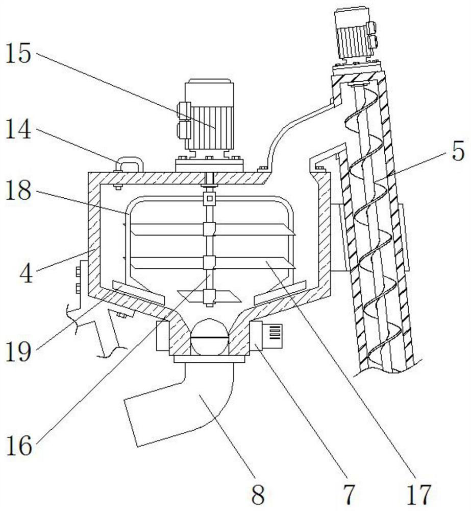 Cement stirring and grouting device capable of continuously supplying slurry