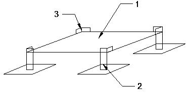 Installation support frame of switch cabinet