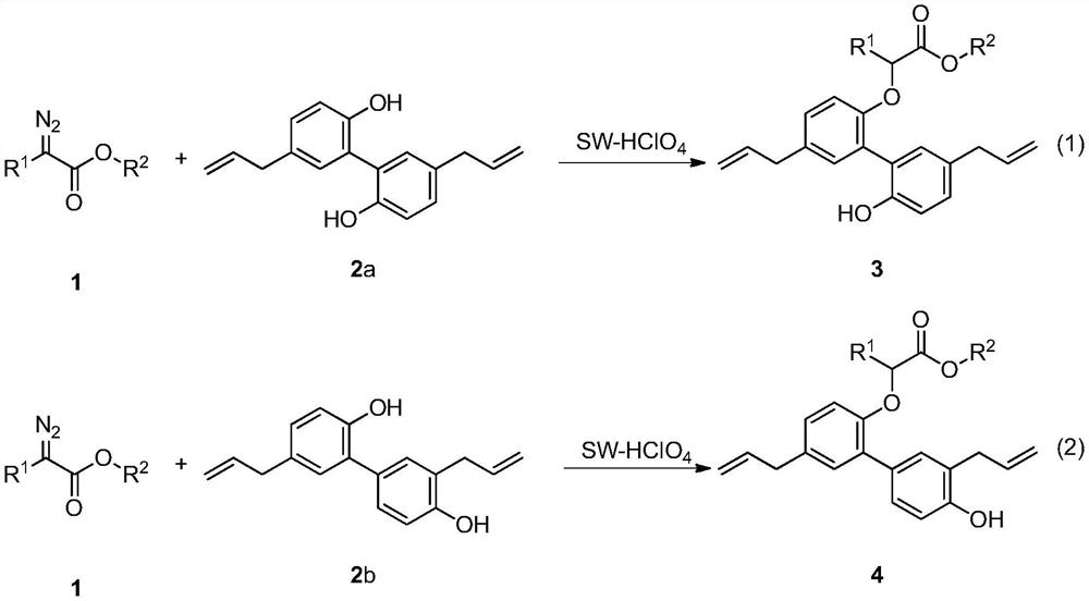 α-(biphenoxy)acetate derivative and its synthesis method