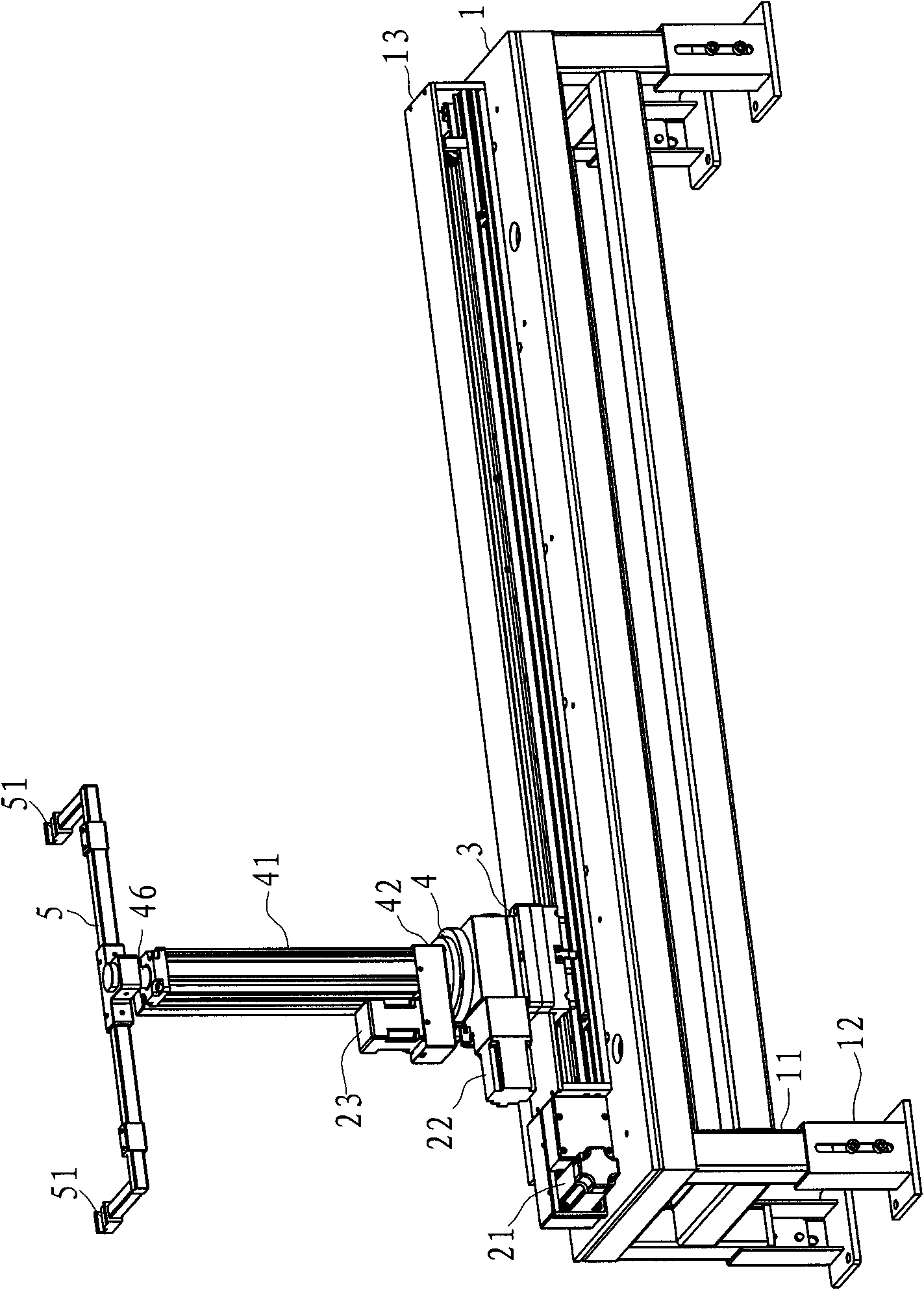 Transfer machine and flocking removing and drying system with same