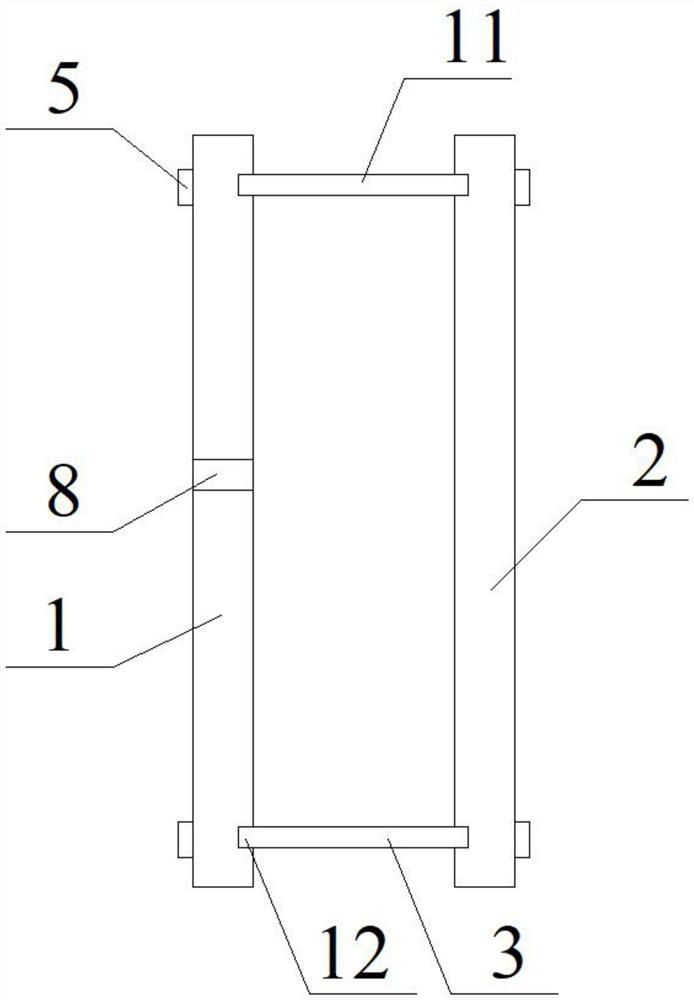 Two-dimensional visual grouting experiment box and use method