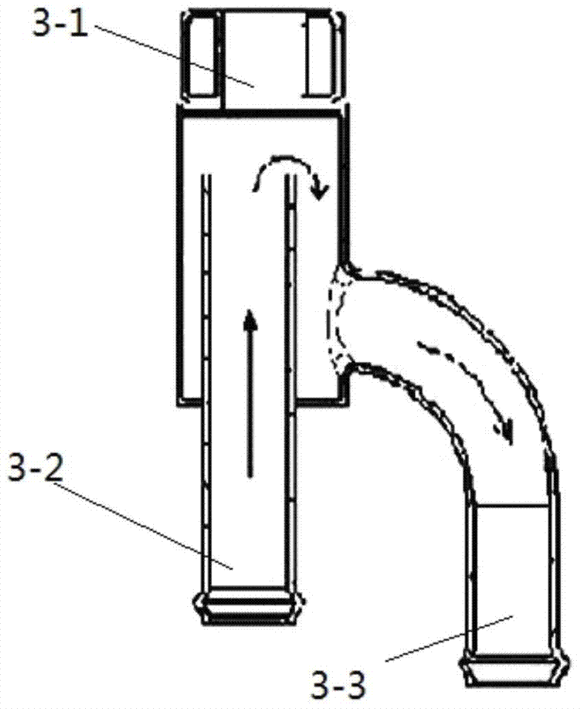 Cooling cycle system for water-cooled automobile engine with rear single cylinder