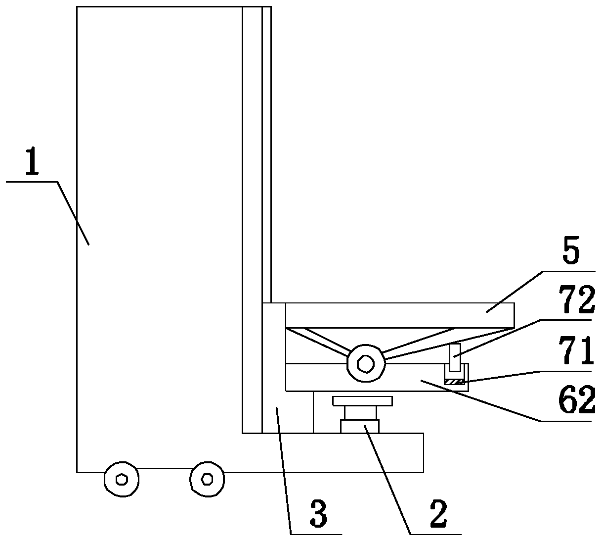 A steerable forklift