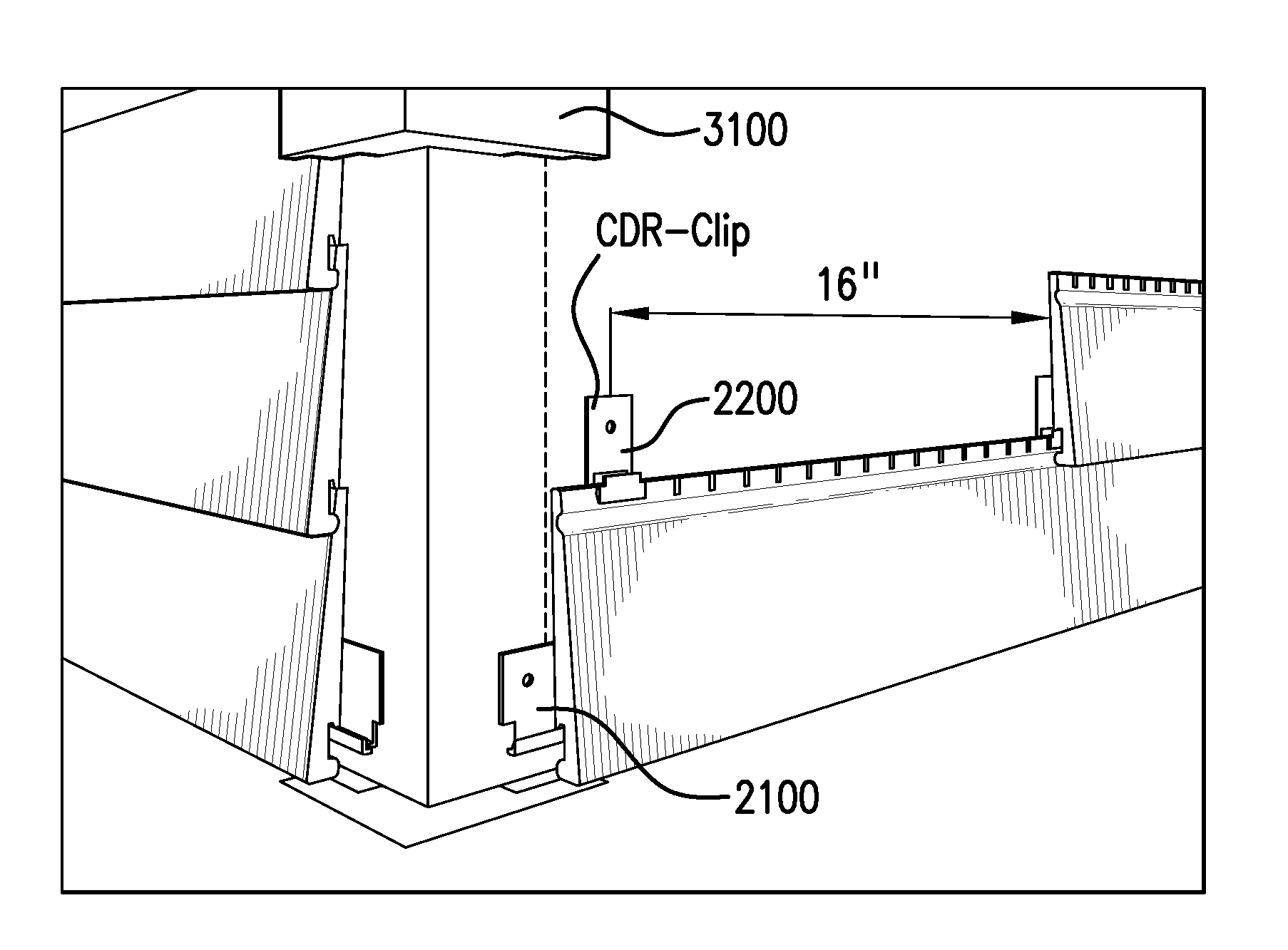 Siding containing composite building material and siding clip