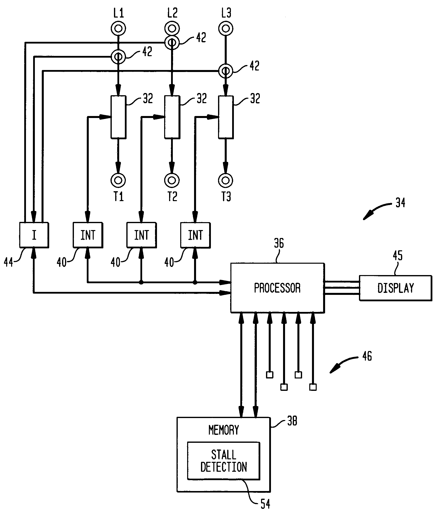 System and method for stall detection of a motor