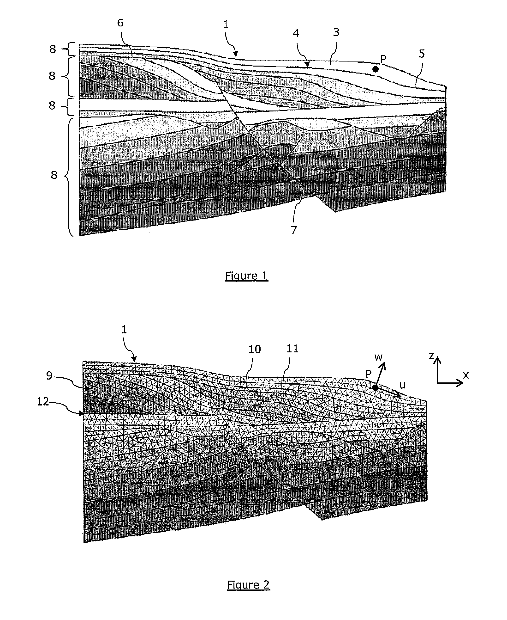Method for building a depositional space corresponding to a geological domain