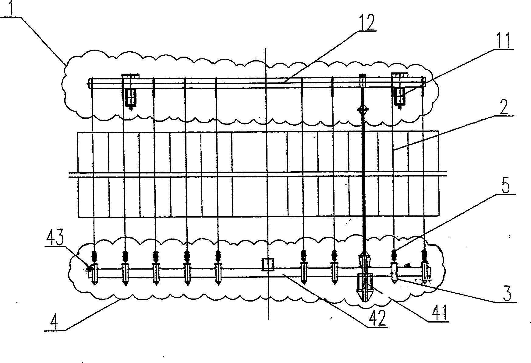 Cathode system for electric demisting device with conductive fiberglass reinforced plastic