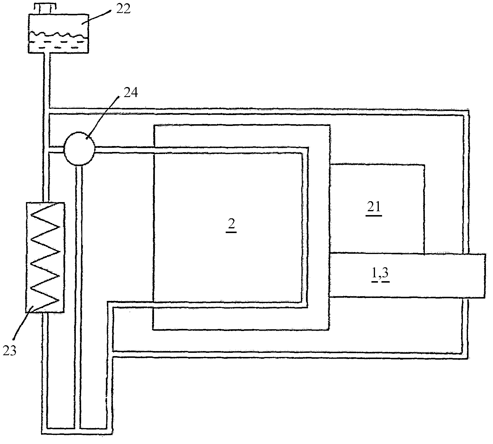 Vehicle cooling circuit with retarder or fluid coupling