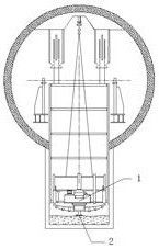 Construction method of returning device of mechanical construction pump room equipment in tunnel