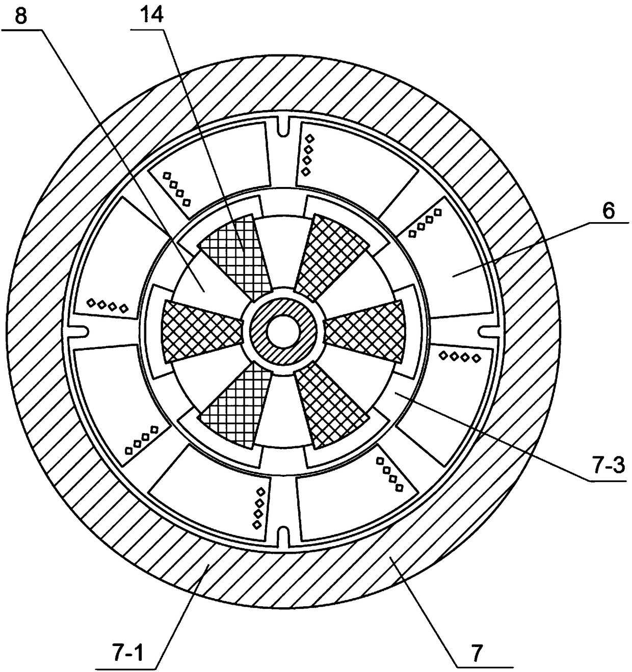 Ultrahigh-speed disc type permanent magnet synchronous motor