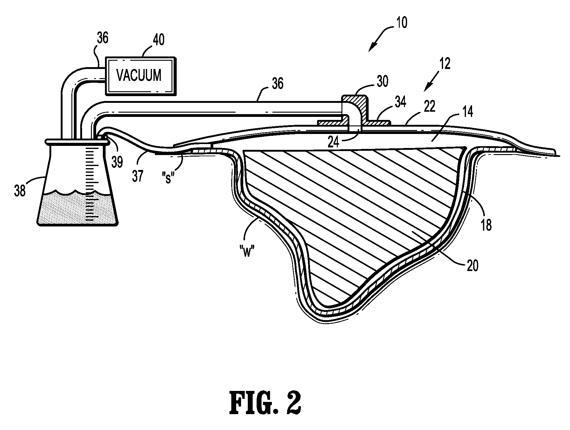 System for providing continual drainage in negative pressure wound therapy