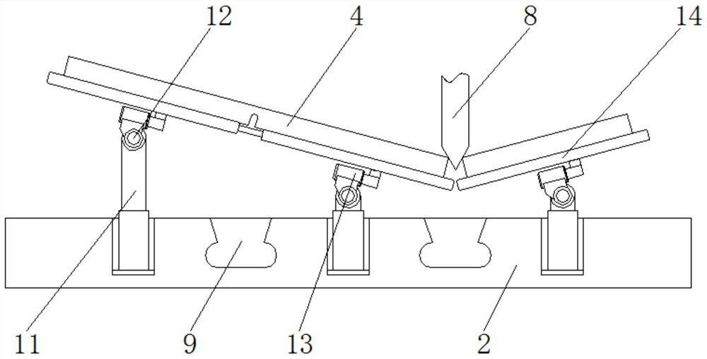 A liquid crystal substrate glass splitting device