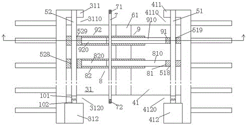 A bridge with self-cleaning expansion joint device that is easy to disassemble and assemble