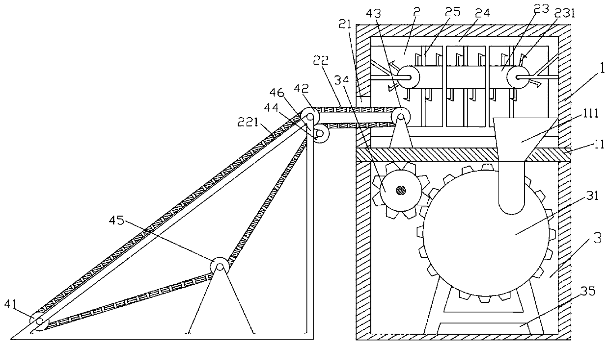 Scrap tire cutting machine