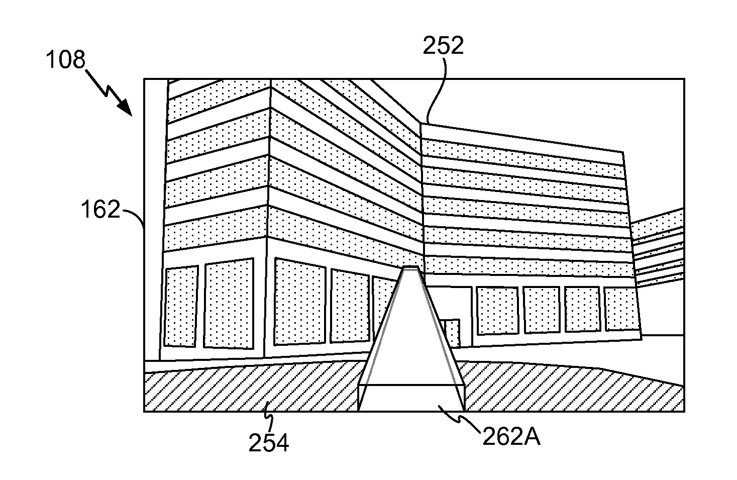 User interface transition between camera view and map view