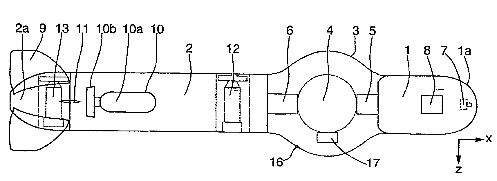 Device for destroying subsea or floating objects
