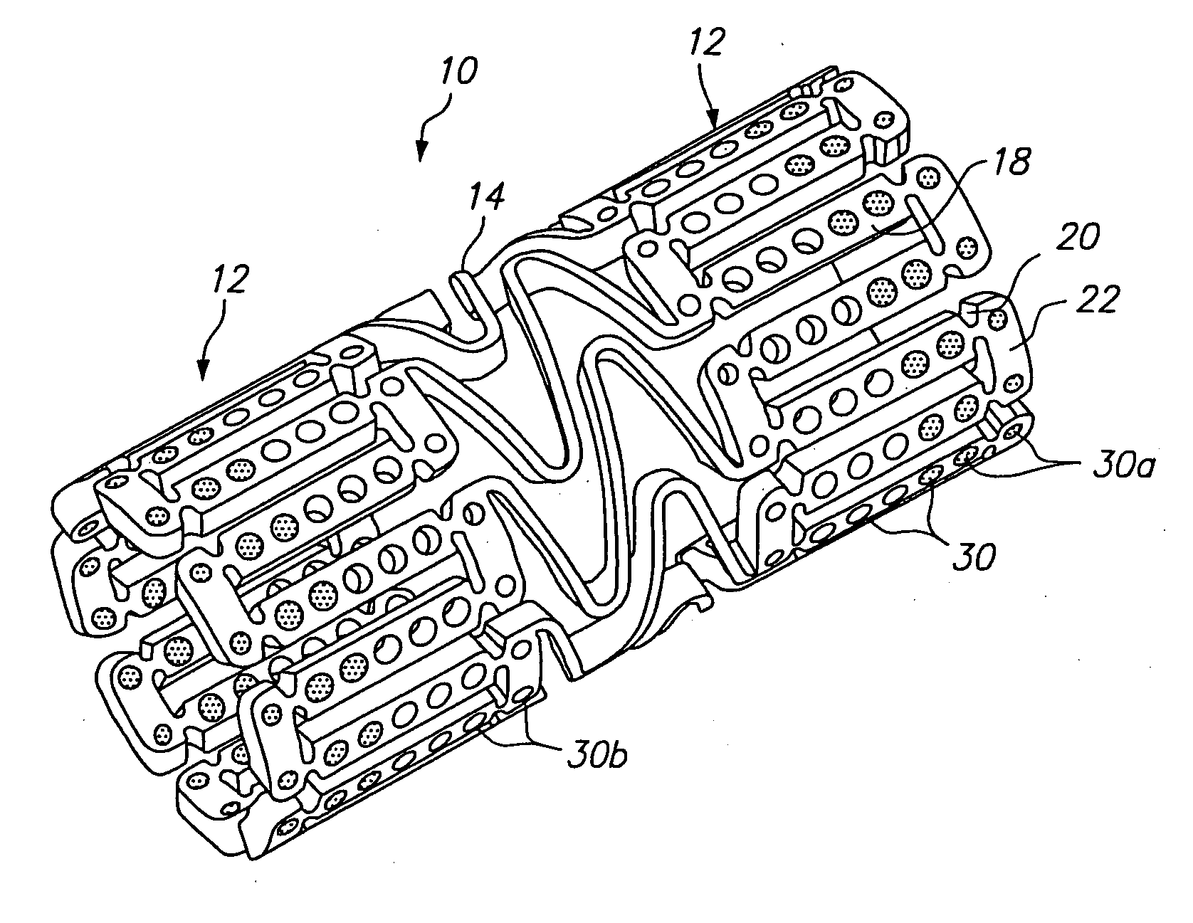 Expandable medical device with openings for delivery of multiple beneficial agents