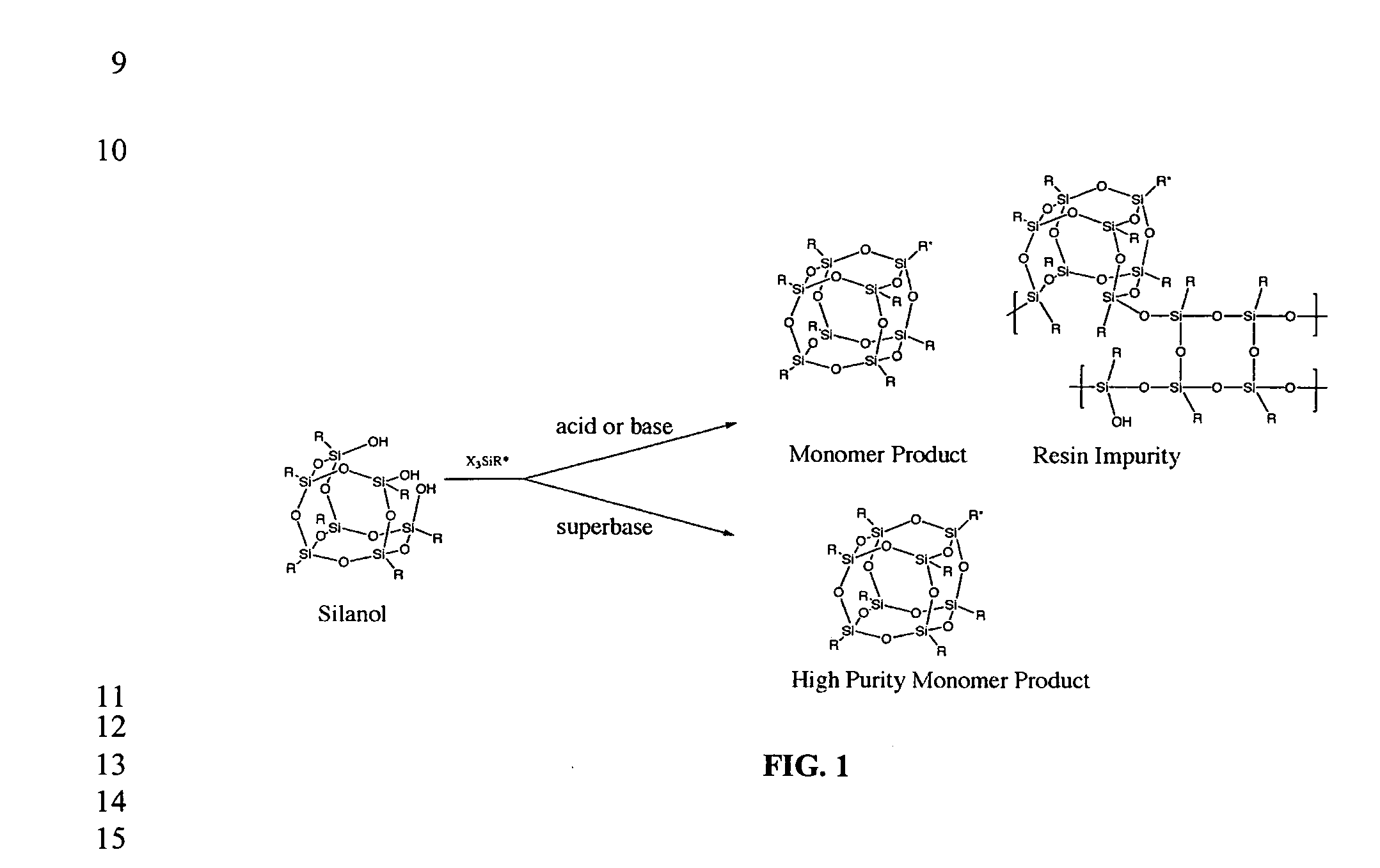 Process for highly purified polyhedral oligomeric silsesquioxane monomers