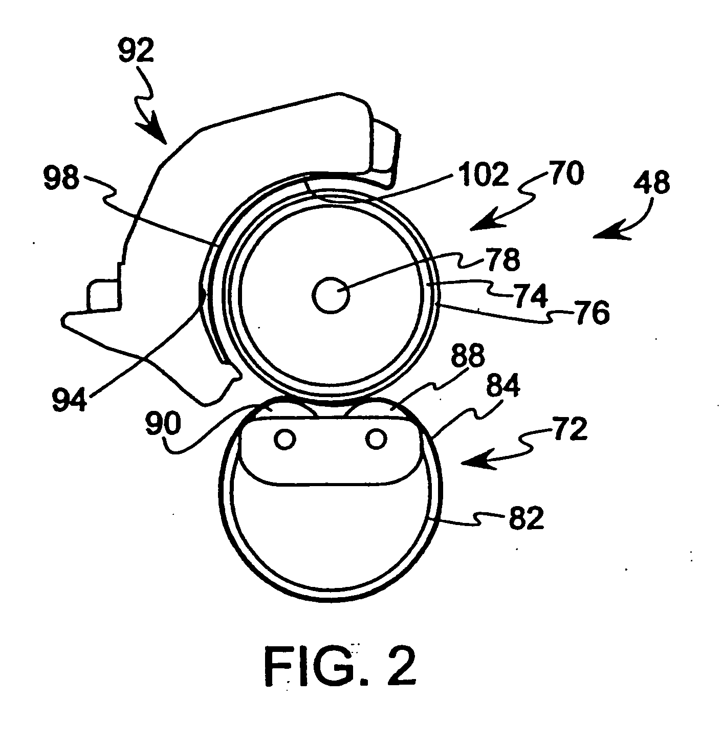 Fuser having reduced axial temperature droop