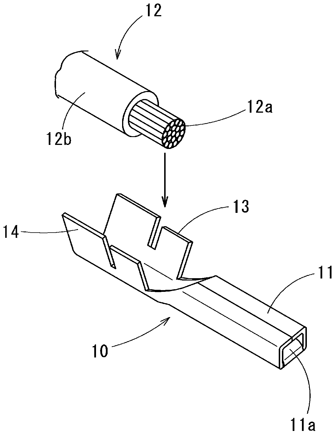 Anticorrosive terminal material, anticorrosive terminal, and electric wire end structure