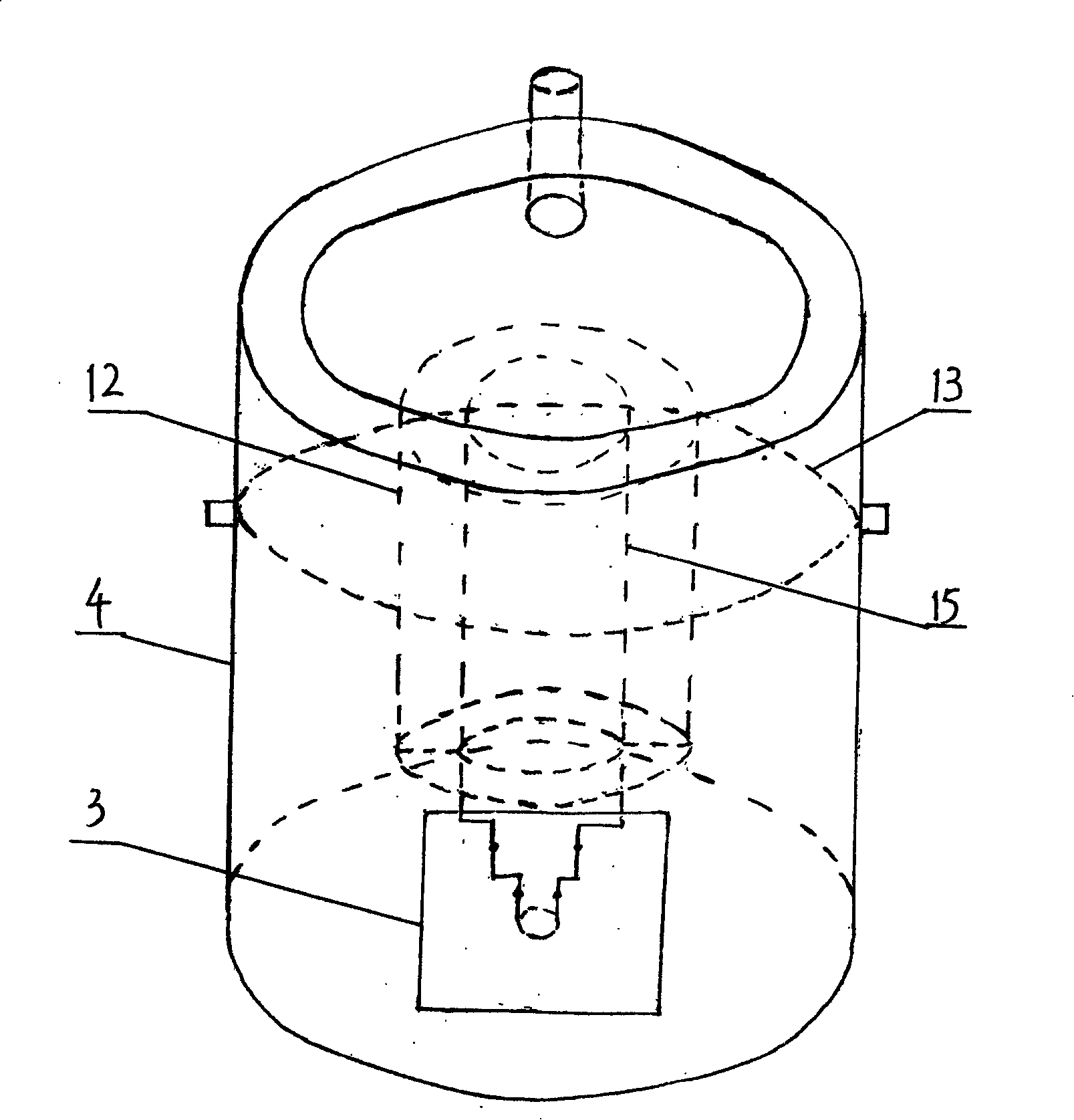 Straw gasifying stove