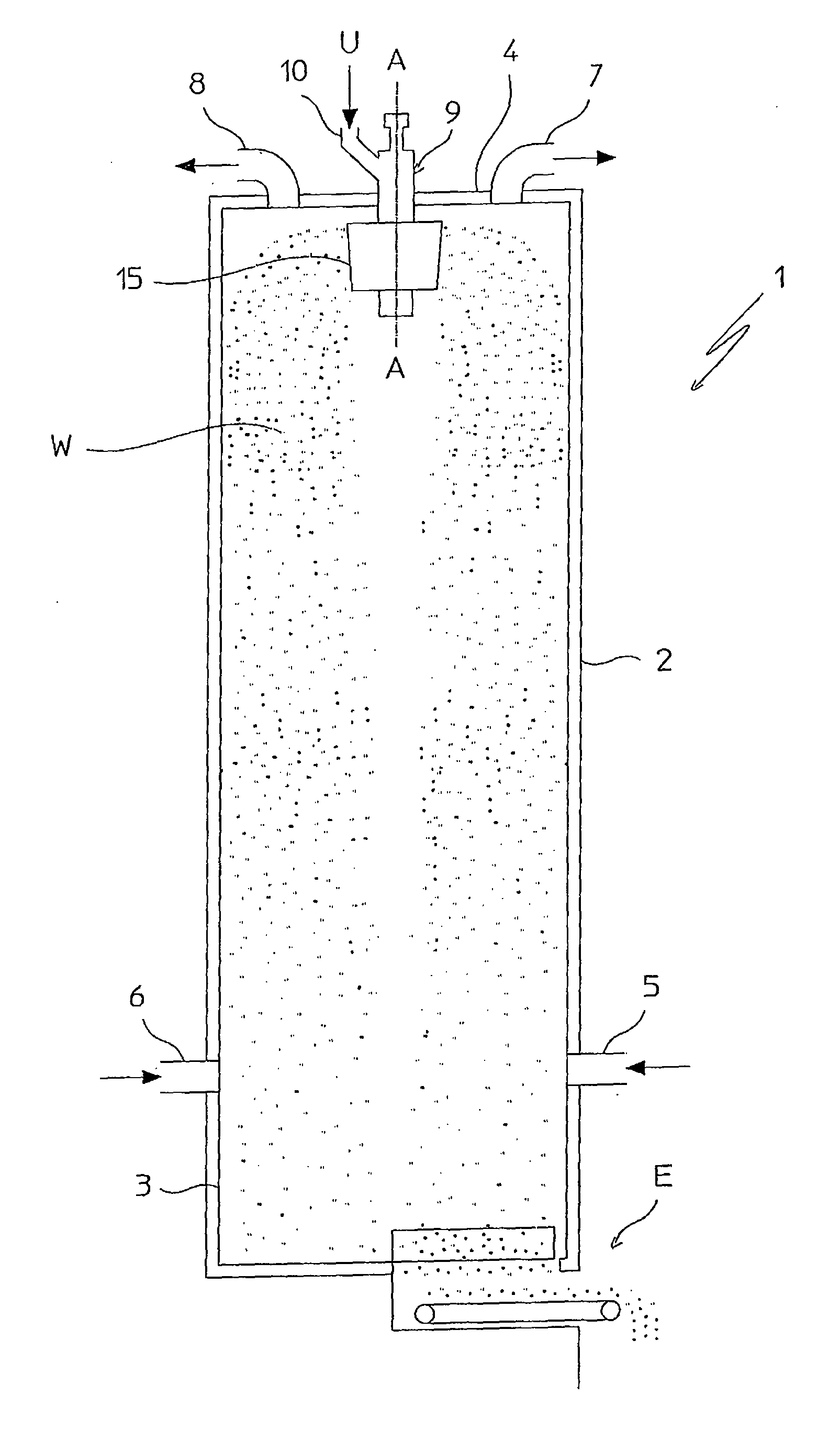 Vibrating prilling bucket for granulation of a fluid substance