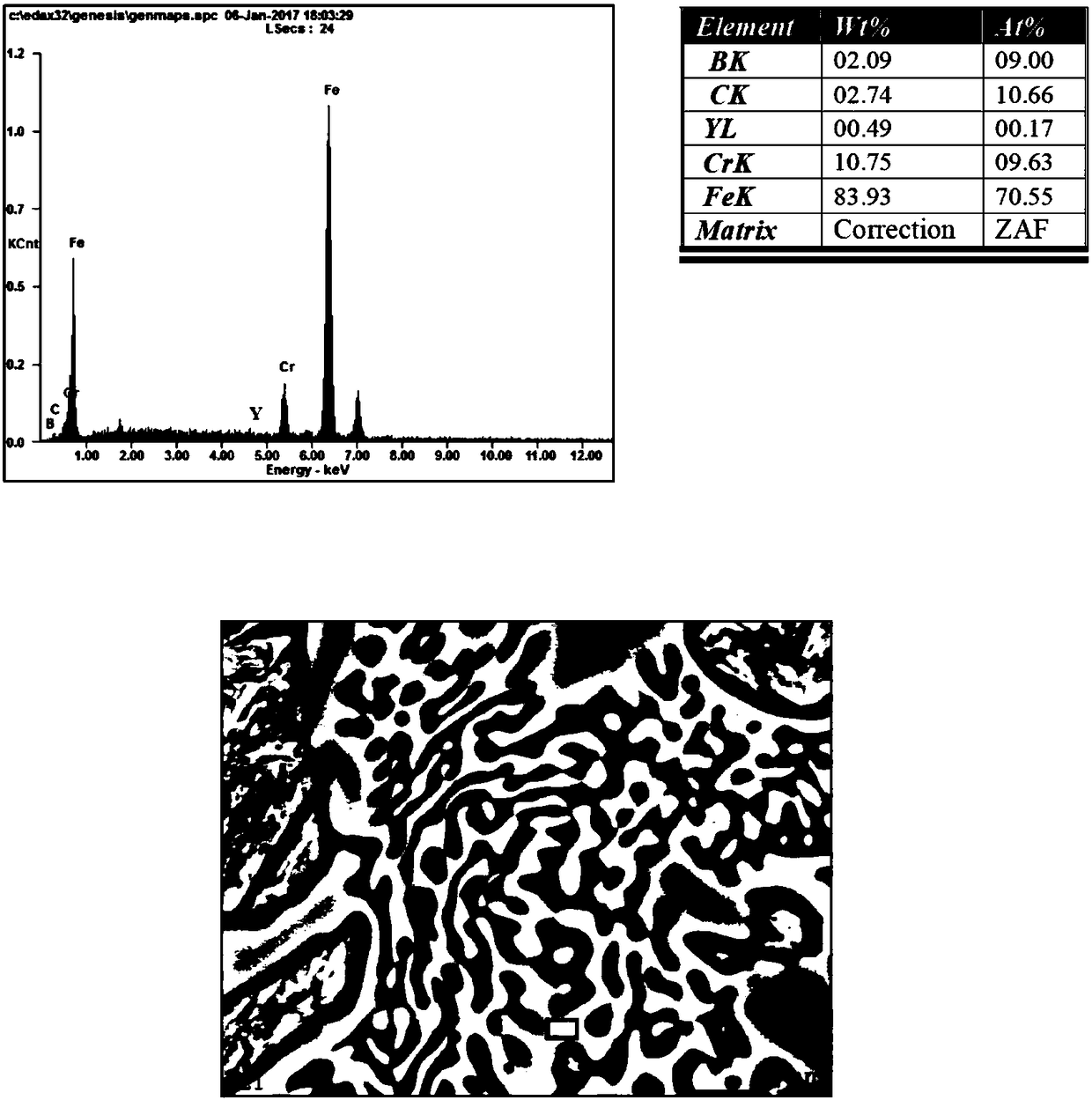 Yttrium nitrate toughened high-hardness alloy and casting and heat treatment method thereof