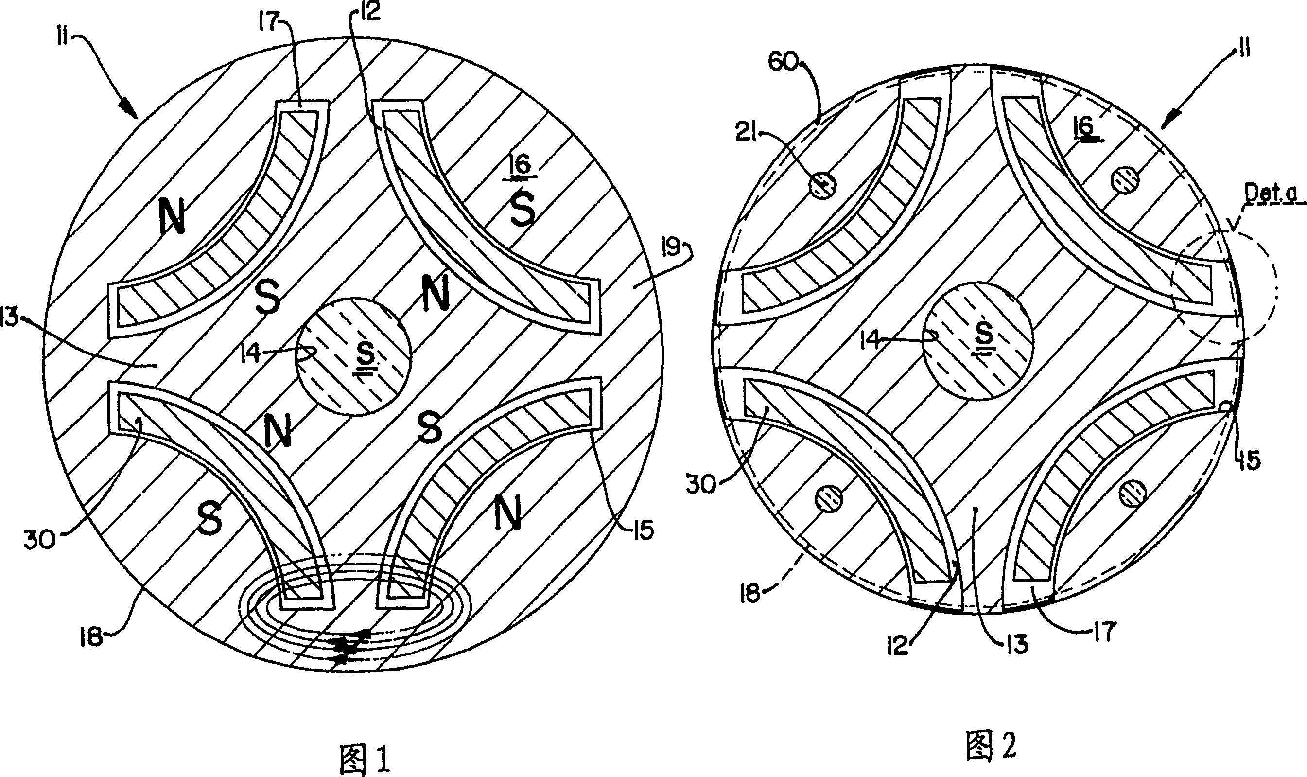 Electric motor rotor and its producing method