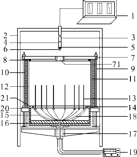 Variable-rate pore pressure static sounding test device