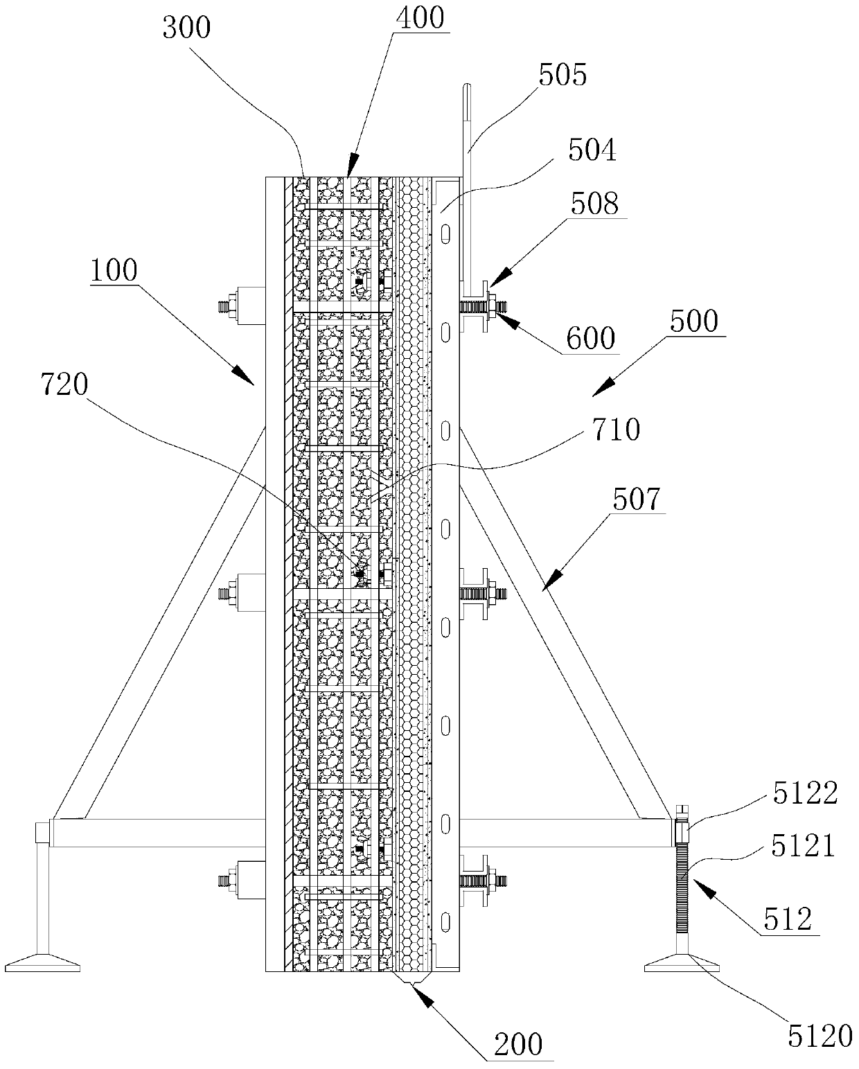 A cast-in-place prefabricated assembly structure without disassembly integrally assembled thermal insulation external formwork