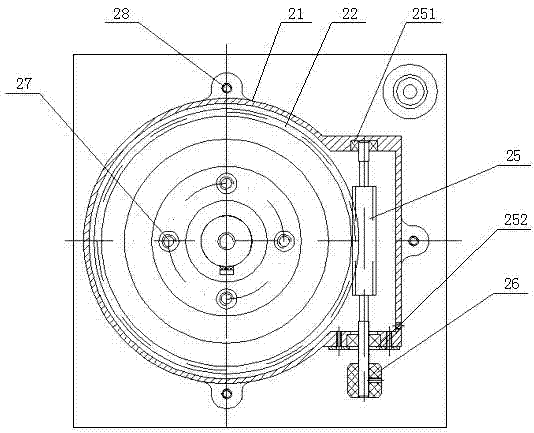 Optical axis fine tuning device and fine tuning method thereof