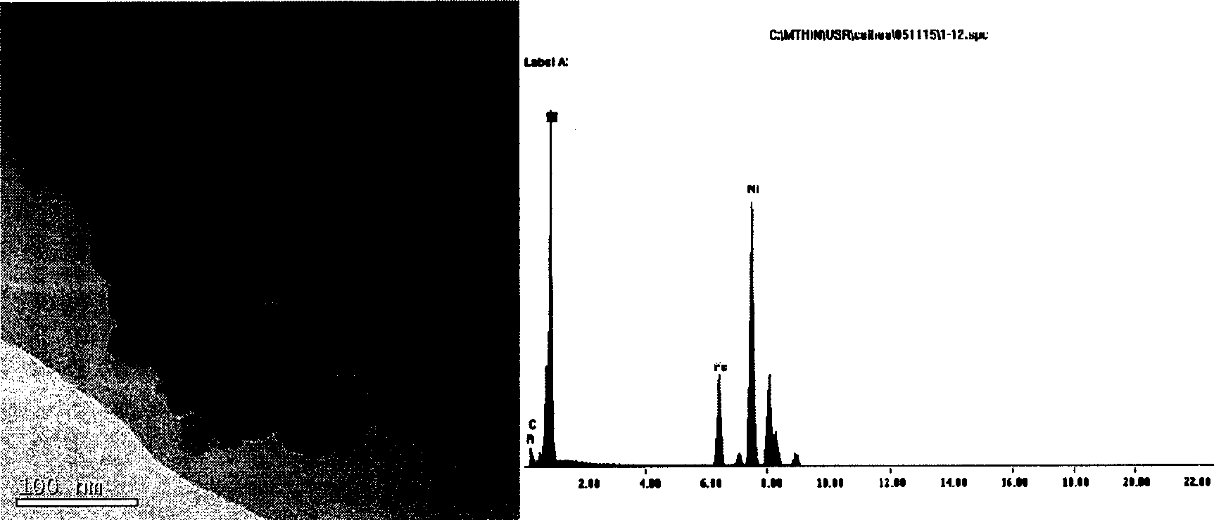 Method for preparing NiB non-crystalline alloy catalyst with the aid of microwave
