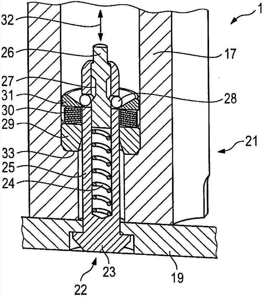 Arrangement for securing an energy storage module on a module support