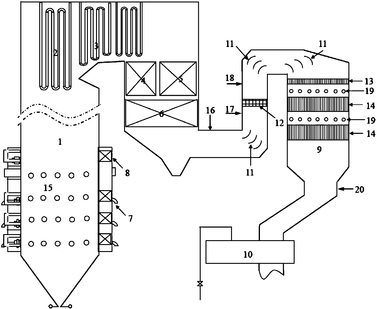 Collaborative optimization method for coal-fired power plant boiler system and denitrification system operation