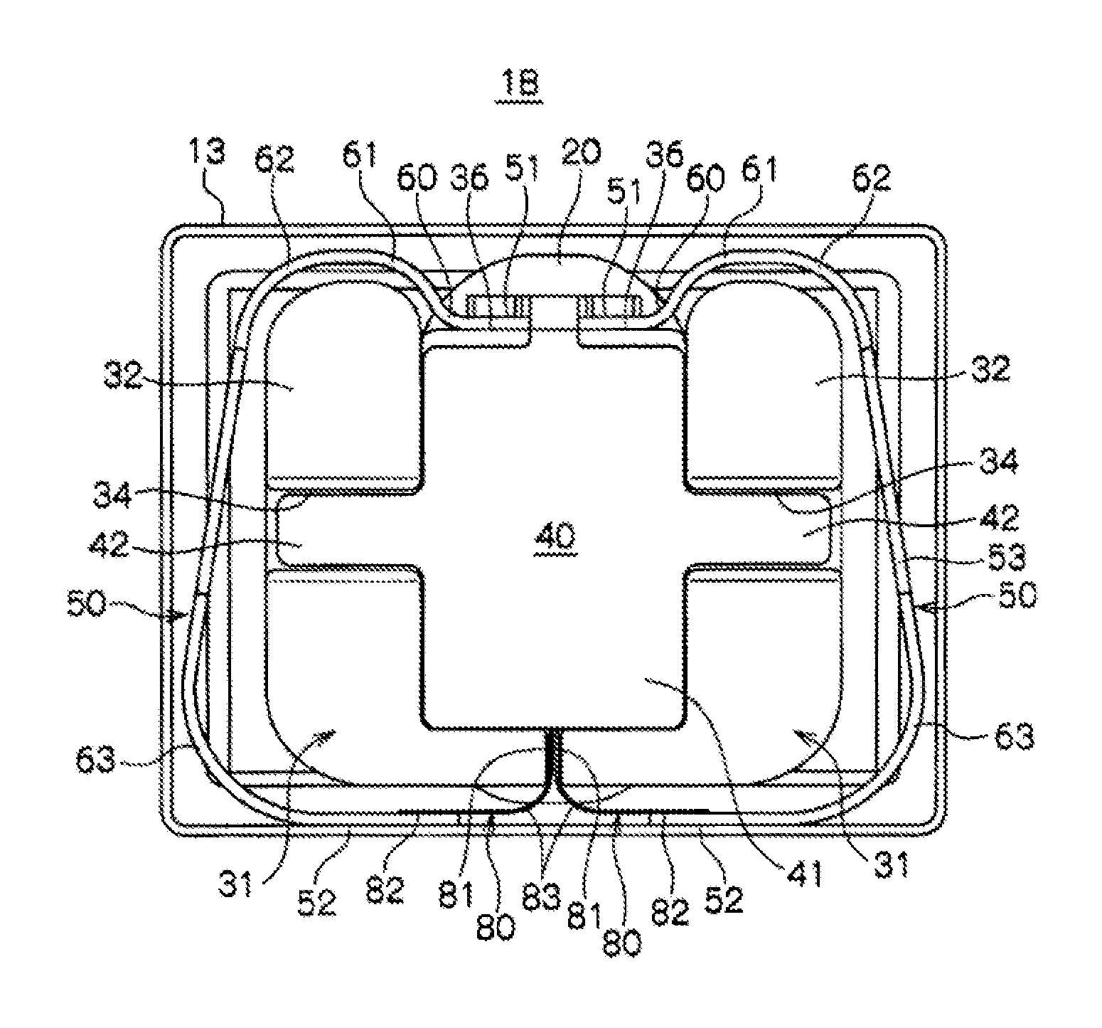 Vibration generator having damping members for a vibrating body and leaf spring
