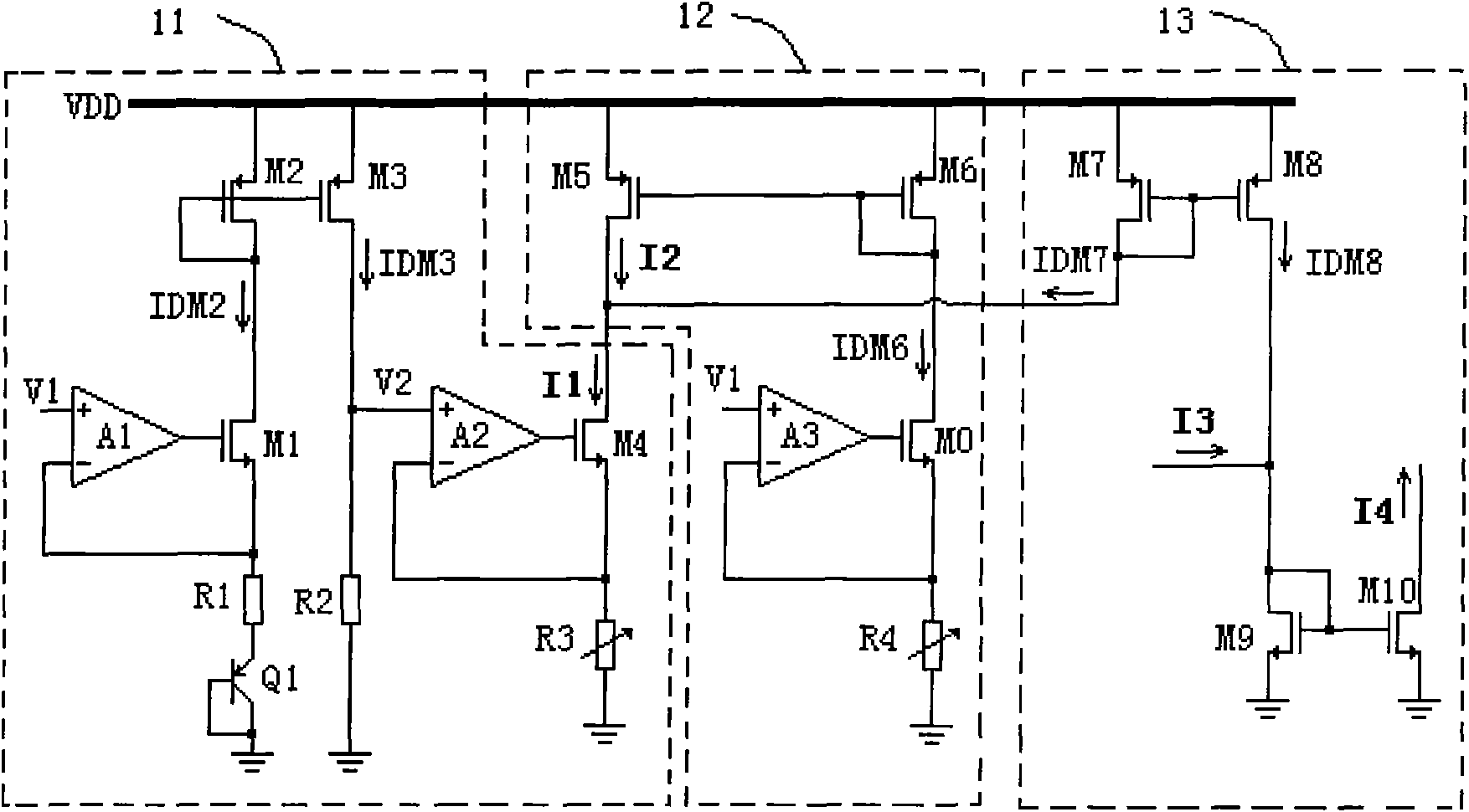 Temperature compensation circuit for laser drive