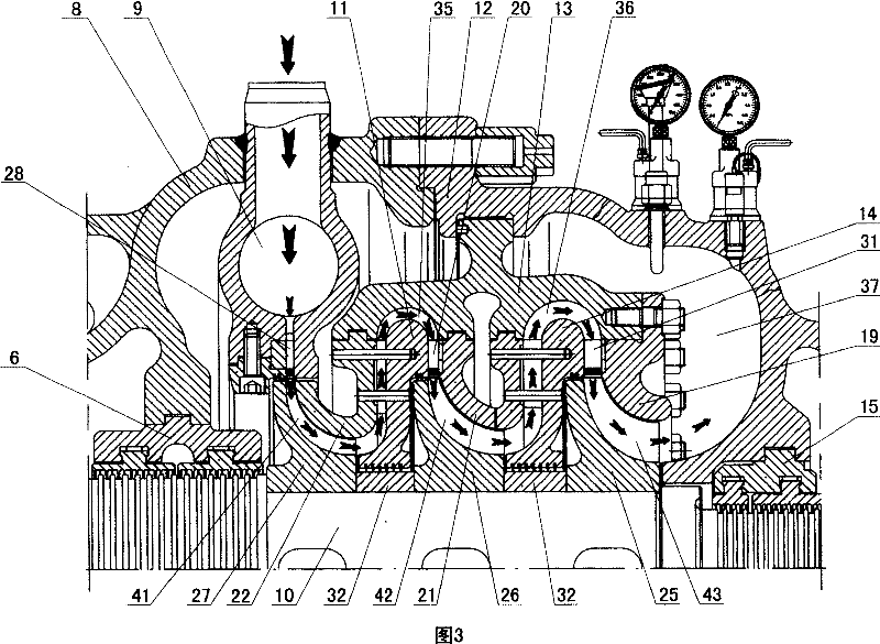 Radial-flow steam turbine