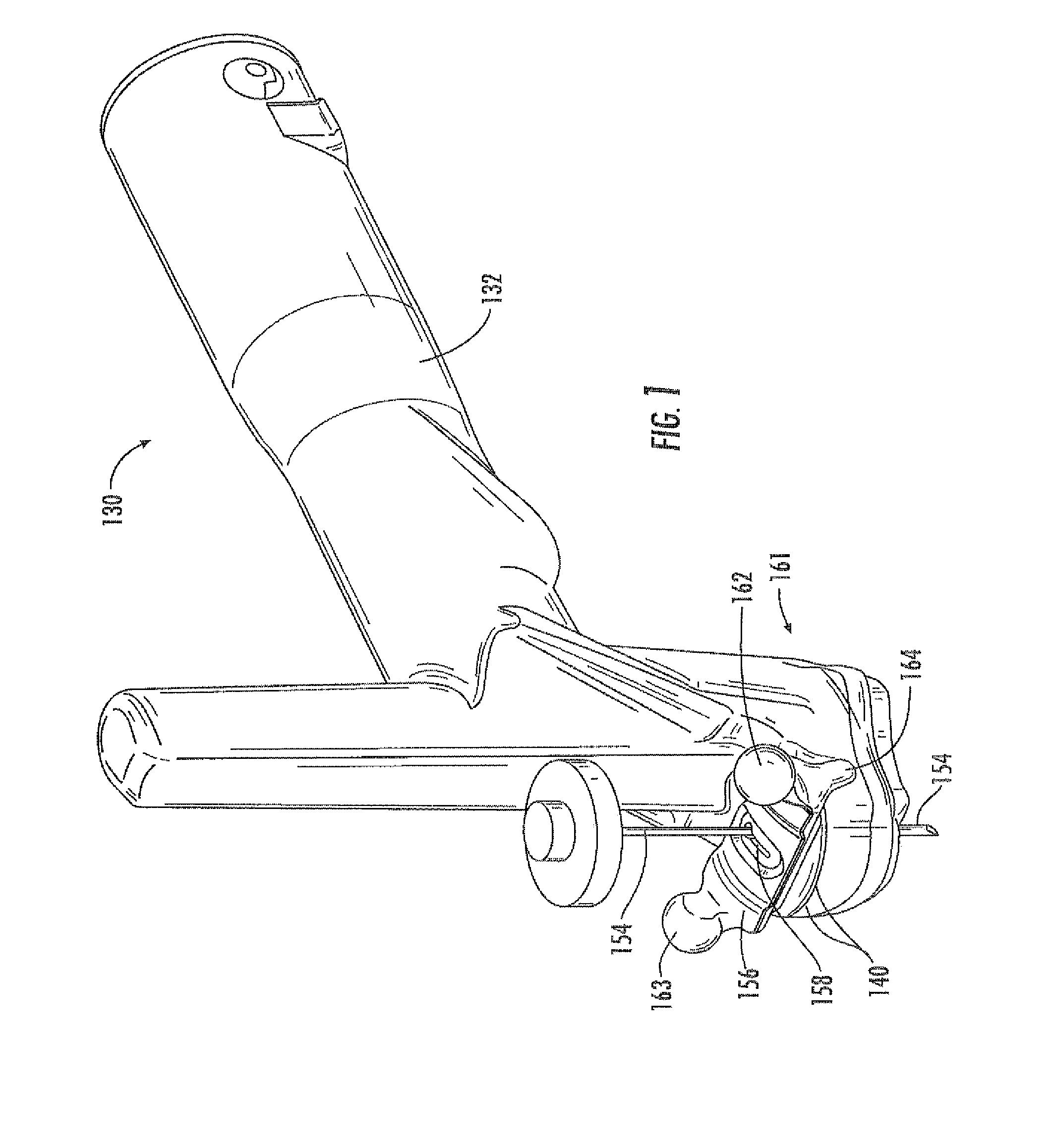 Clamp for a medical probe device