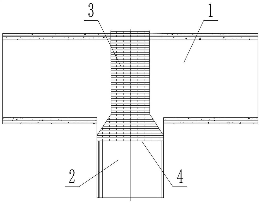 A construction method of a detachable portal frame in an expansive mudstone orthogonally inclined shaft