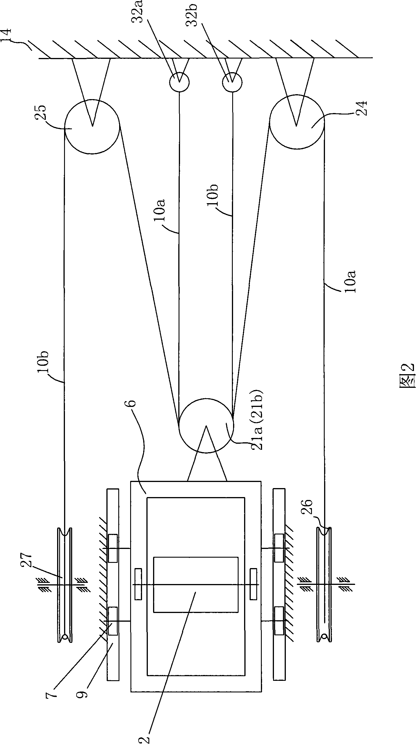 Tension device for belt conveyer