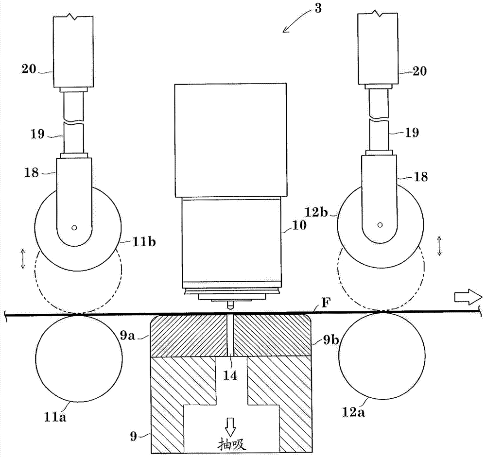 Optical film delivery method and device using same