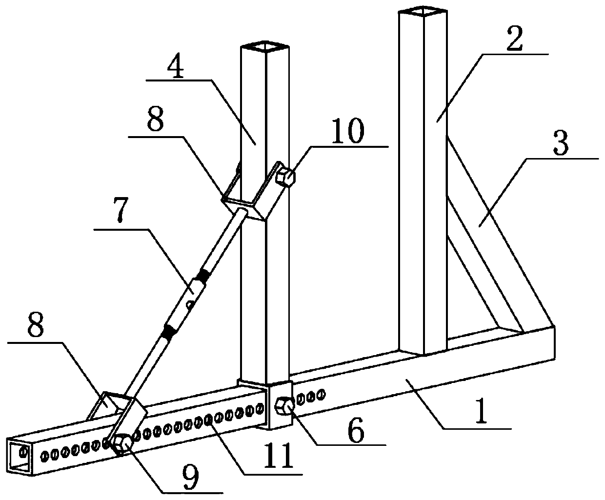 Structural beam formwork reinforcing device and method without split bolts