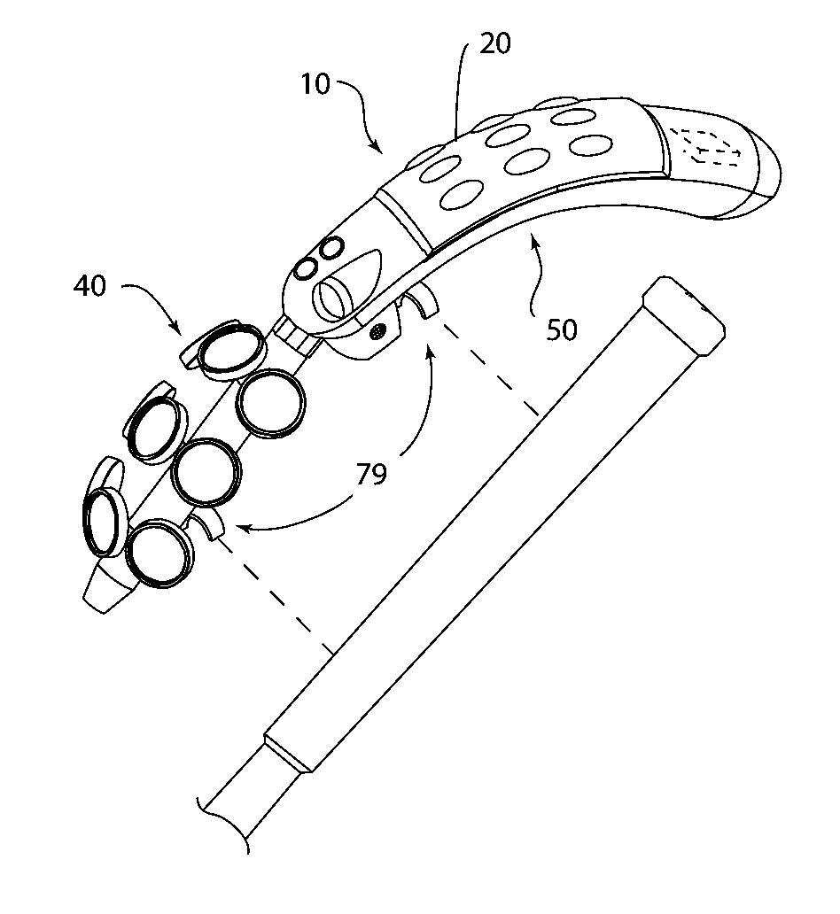 Mobility director device and cane for the visually impaired