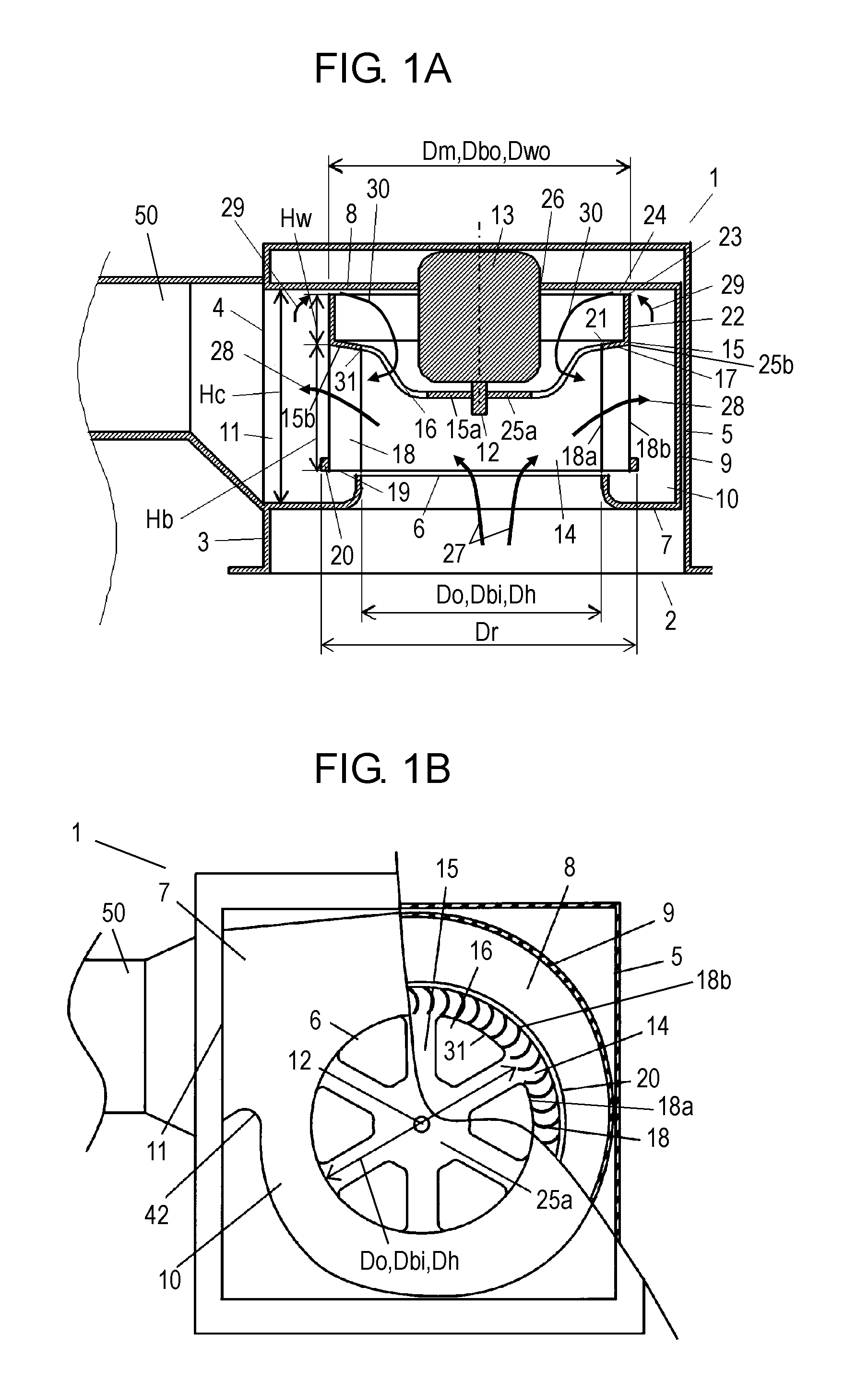 Centrifugal Impeller and Centrifugal Blower Using It